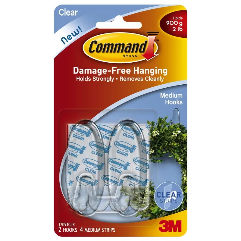 Clear Command Hooks (Set of 2) | Wayfair North America