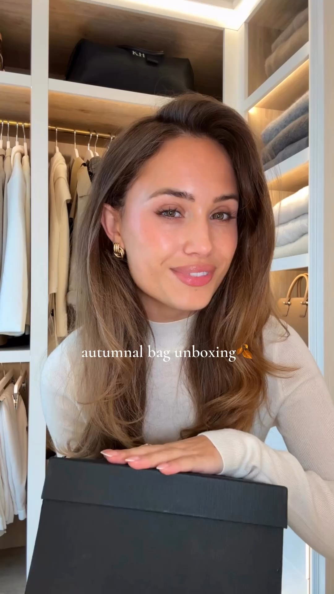 New Strathberry bag unboxing 🤎 the perfect chocolate brown bag for the autumn season. Styled the bag with a white Lilysilk turtle neck sweater, Weekend Max Mara Denim, Loro Piana shoes and H&M earrings 

#LTKFashionMonth #LTKautumn