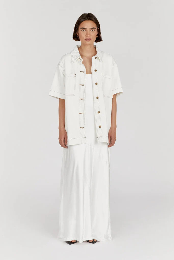 PIPER OFF WHITE DENIM JACKET | DISSH