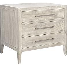 SAFAVIEH Light Grey (Fully Assembled) Couture Home Collection Ariella 3-Drawer Wood Nightstand | Amazon (US)