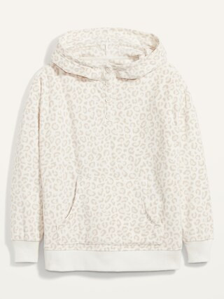 Micro Performance Fleece Henley Hoodie for Women | Old Navy (CA)