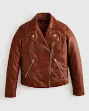 100% Washed Leather Biker Jacket | Quince