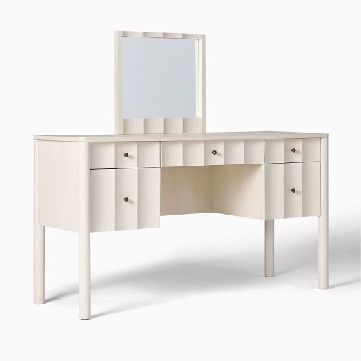 Scalloped Vanity Desk Set (56") | West Elm (US)