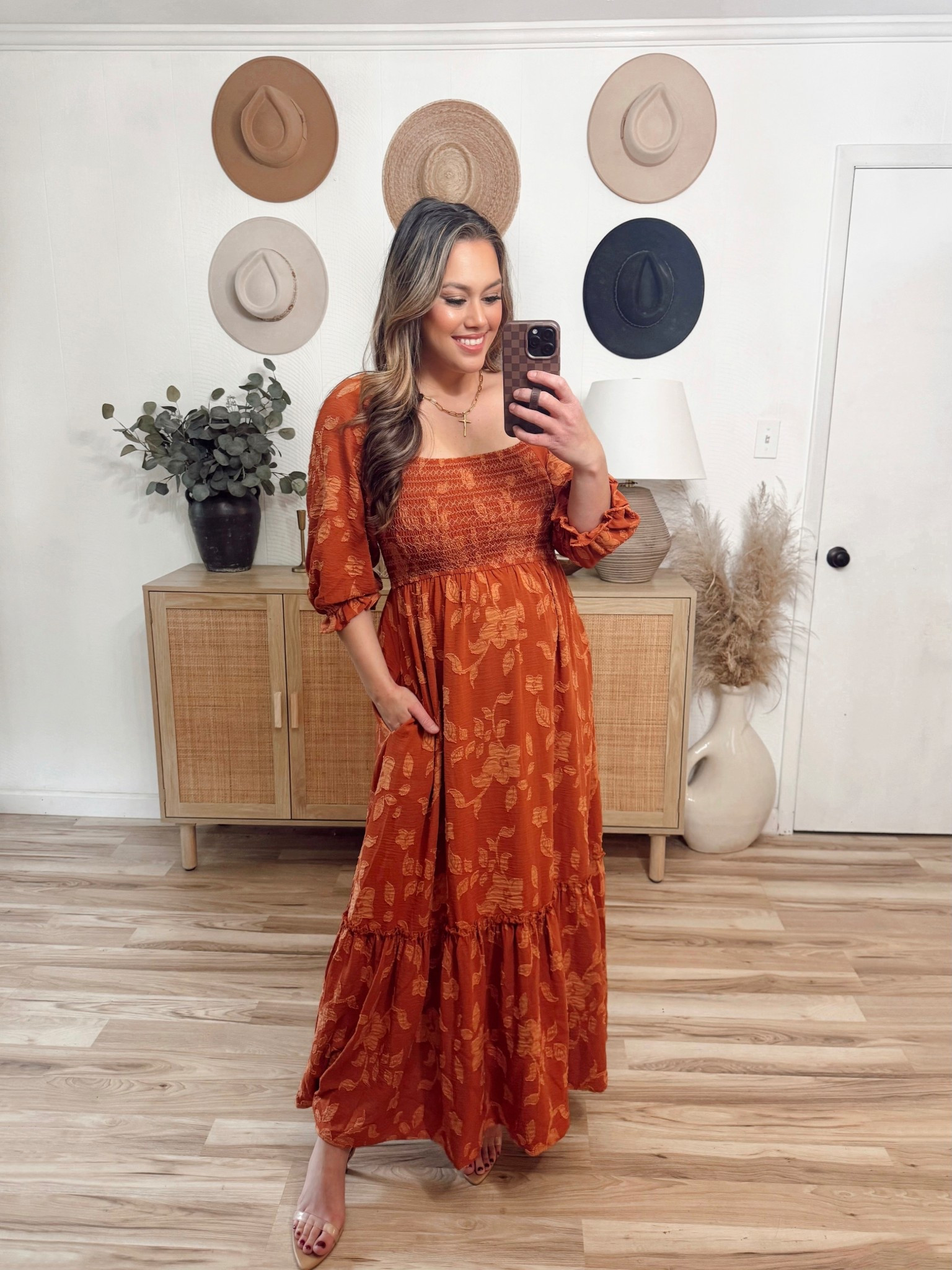 The perfect rust orange fall dress! On major sale for 30% off! 

Anthropologie 
Sale alert
Fall dress
Fall fashion 
Bump friendly 
Postpartum 

#LTKStyleTip #LTKBump #LTKSeasonal