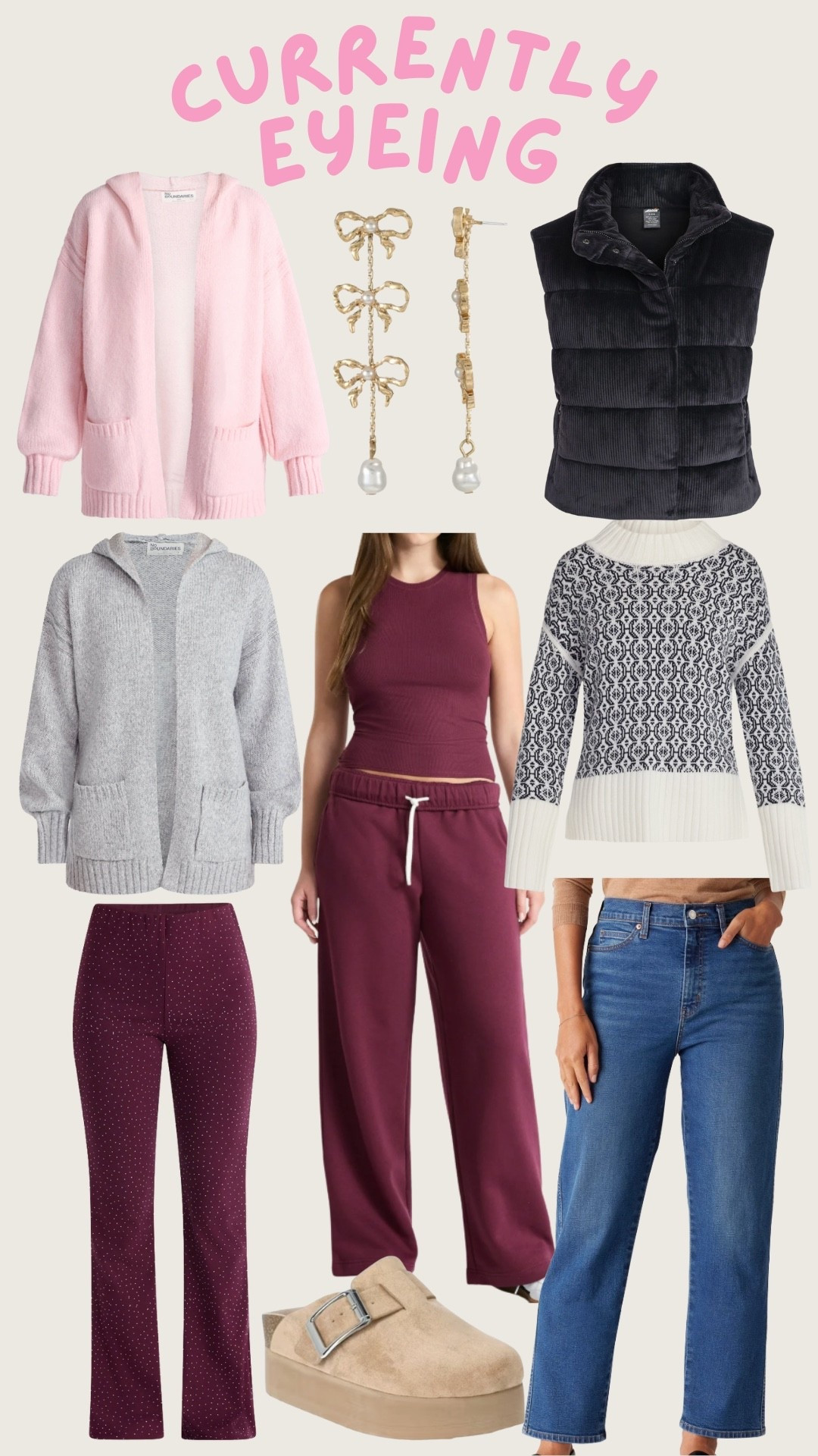 Currently eyeing. Walmart style. Walmart fashion. Winter style. Trending. Best sellers. Viral. Affordable. Sweater. Matching set. Leggings. Jeans. Denim  

#LTKFindsUnder50 #LTKSeasonal #LTKFindsUnder100