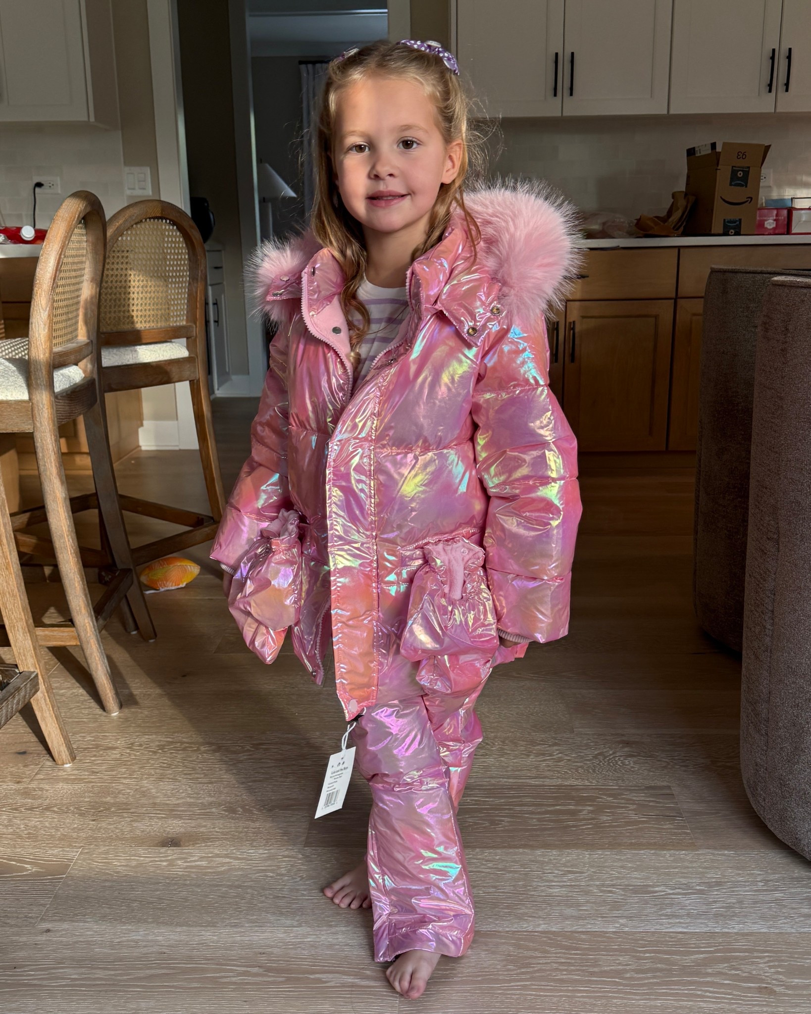 Kids snow suit, Lola & the boys, pink jacket , kids jacket 

#LTKFamily #LTKKids #LTKHoliday