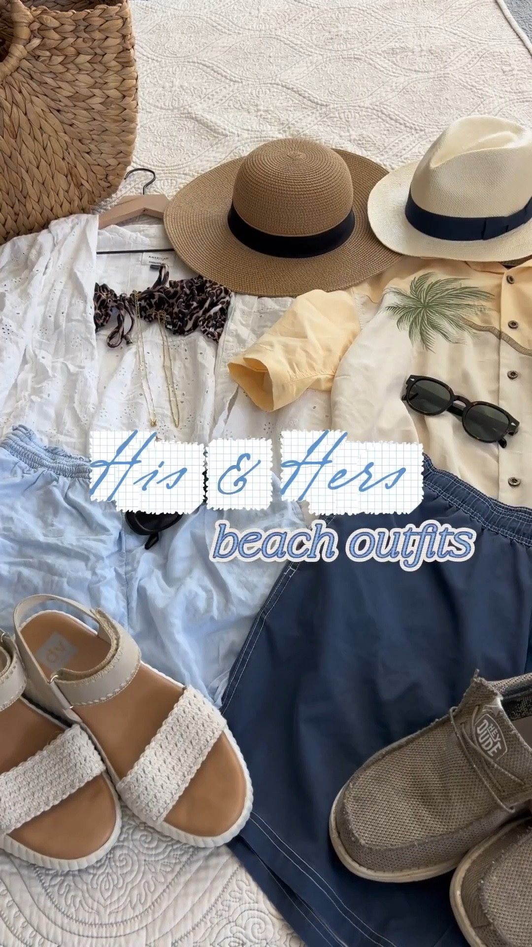 Couples vacation outfits ☀️🌊🐚

Simple, breathable pieces that make getting dressed for beach days so easy. Neutral tones, relaxed fits, and the perfect mix for a day by the water 🌺🌴🕶️

#vacationlooks #resortwear #his&hers #vacationforhim #vacationforher #bathingsuit #springbreak

#LTKMens #LTKSwim #LTKSeasonal