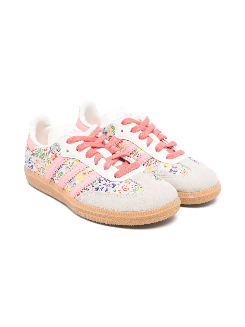 adidas Kids floral-print sneakers - Pink | Farfetch Global