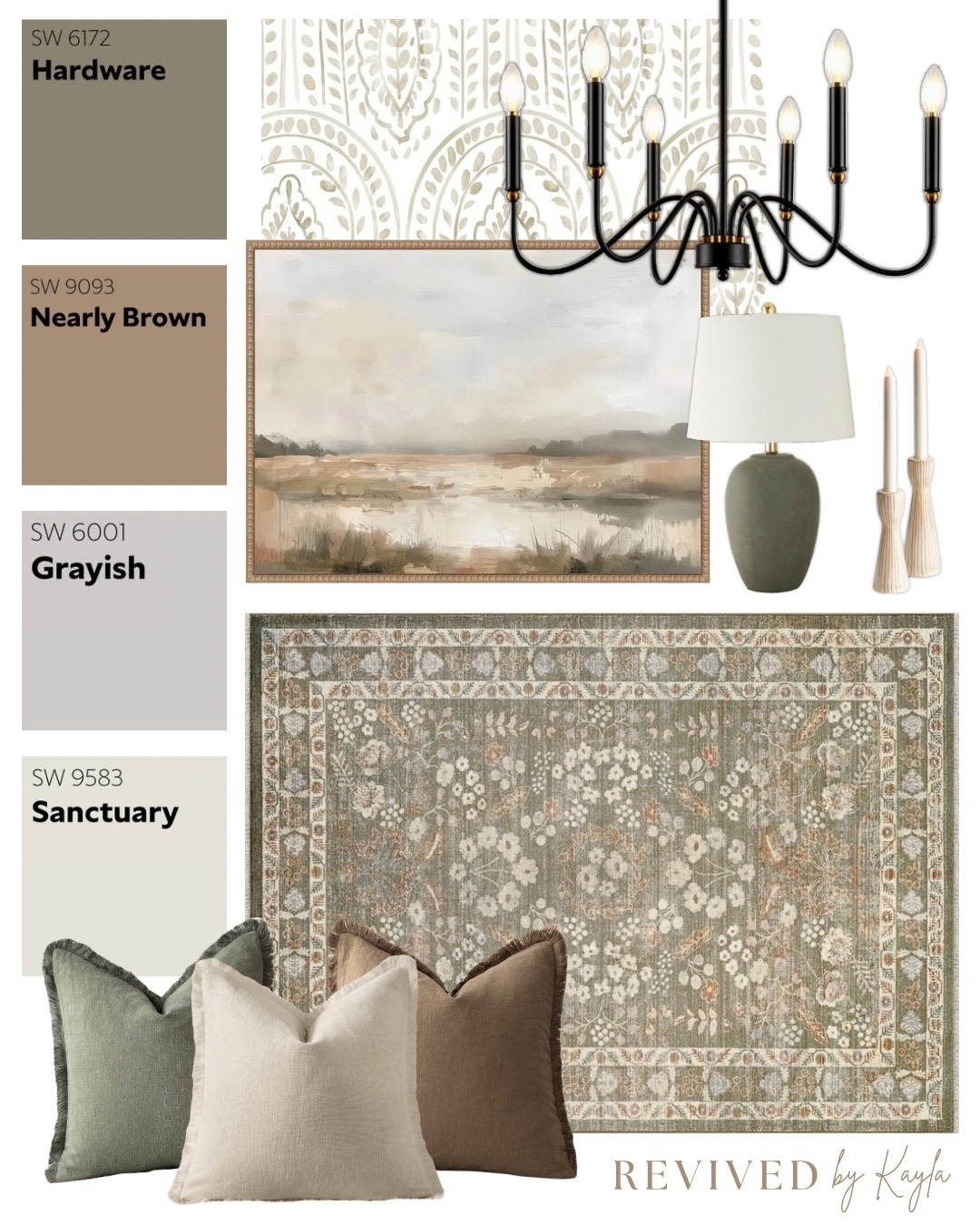 Green and brown room design mood board 🪴

#homedesign #homedecor #roomdecor #livingroom #bedroom #bedroomdecor #modern #neutral #olivegreen #decor #interiordesign #natural #moodboard #interior #home #interiordecor #decorating

#LTKHome