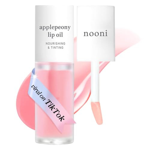 NOONI Korean Lip Oil - Applepeony | Long-Lasting, Moisturizing, Plumping, Revitalizing for Dry Li... | Amazon (US)