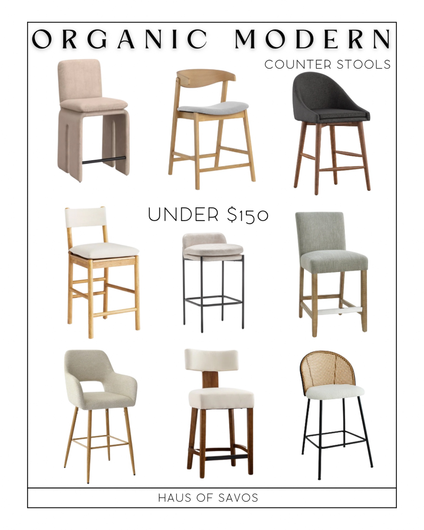 Organic Modern Counter Stools! 

(Disclaimer: some of these are on sale so price is subject to change) 

Transitional counter stool, boho, woven counter stools, transitional kitchen, high back counter stool, swivel counter stool, Rental furniture, white counter stool, brown, camel, low back counter stool, leather counter stool, linen counter stool, grey counter stool, wood counter stool, comfortable counter stools, modern counter stools, cheap counter stools, kitchen ideas, kitchen decor, dining room ideas, dining, organic modern, transitional, target furniture, Airbnb, rattan counter stool, cane counter stool, black leg, Boucle, gold leg counter stool, RH, black counter stool, coastal, traditional, performance, walnut counter stool

#airbnb #organicmodern #kitchen #counterstool 

#LTKFind #LTKhome #LTKsalealert