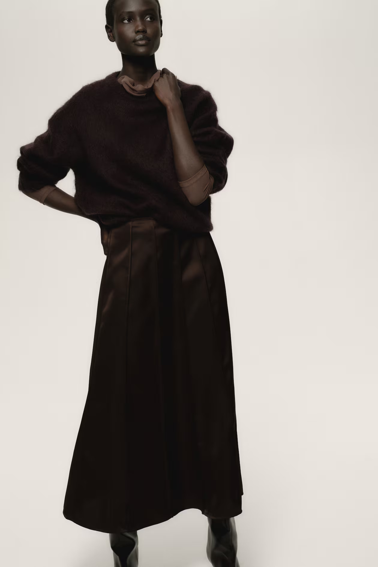 A-Line Satin Skirt | H&M (US + CA)