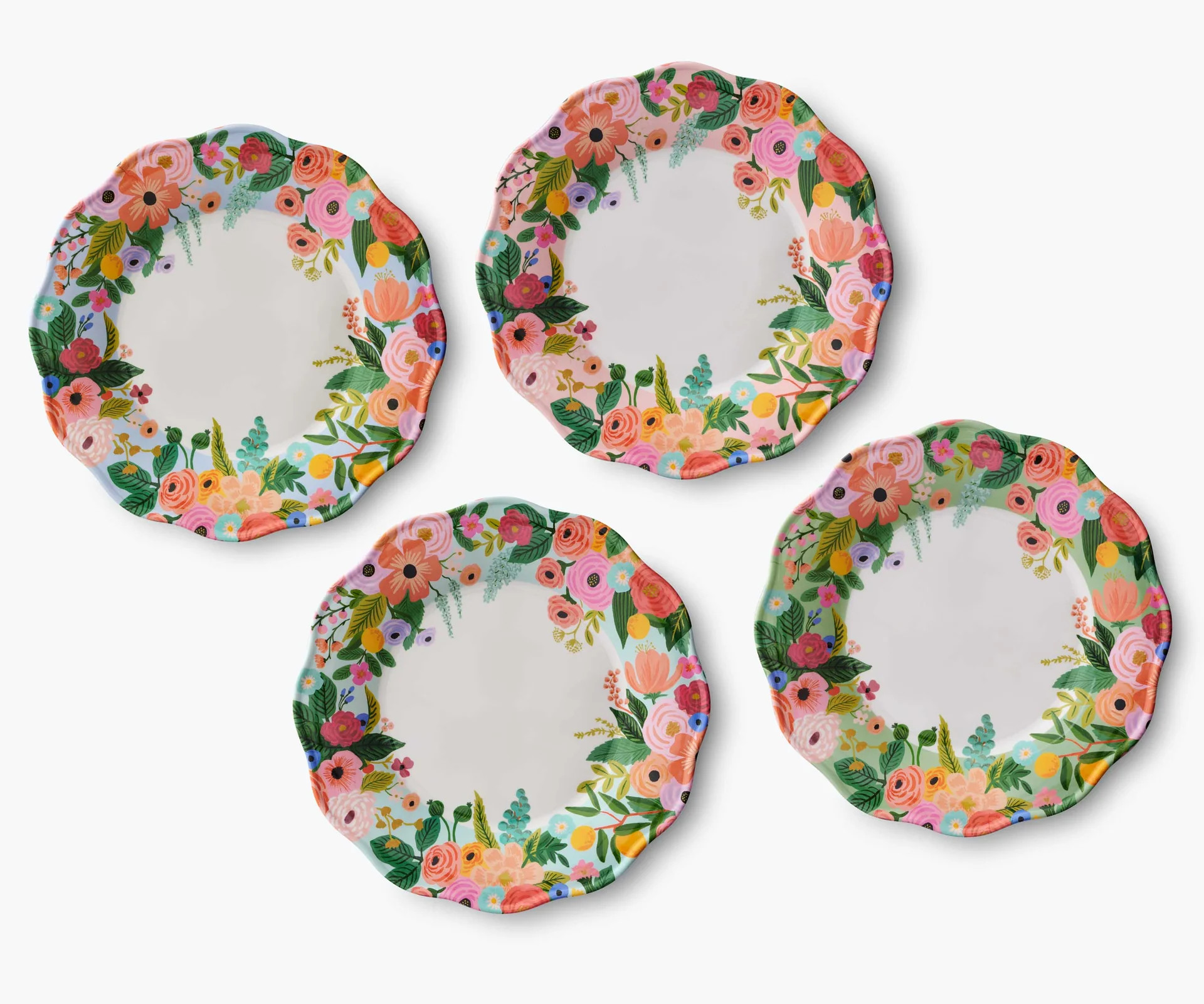 Melamine Assorted Dinner Plates - Garden Party | Rifle Paper Co.