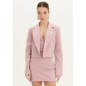 Blazer Curto Brilho Rosa M | OffPremium (BR)