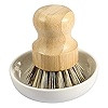 Picowe Bamboo Scrub Brush and Ceramic Soap Dish, Natural Scrub Cleaning Brush Vegetable Brush for... | Amazon (US)