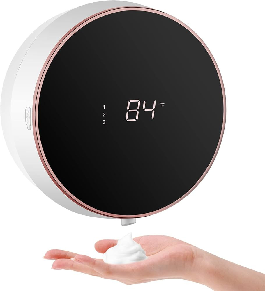 Automatic Soap Dispenser Foaming Hand Free Wall Mount Foam Rechargeable Soap Dispenser Touchless ... | Amazon (US)