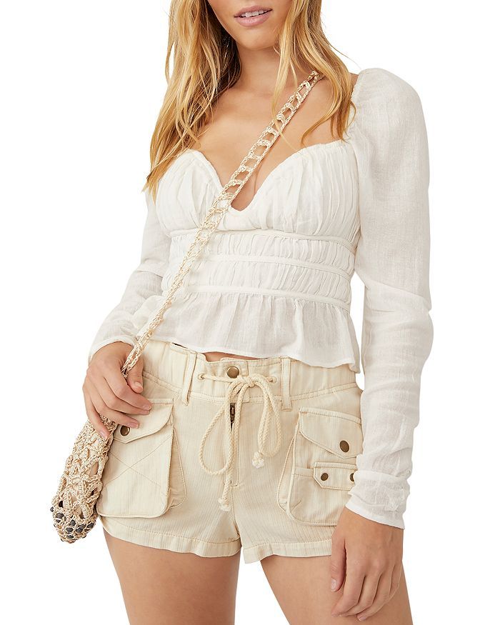 Free People Chloe Smocked Tie Back Top Back to Results -  Women - Bloomingdale's | Bloomingdale's (US)