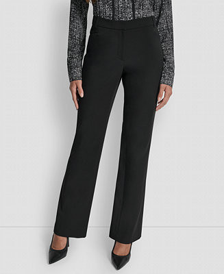 Women's Modern Fit Flat-Front Trousers | Macy's