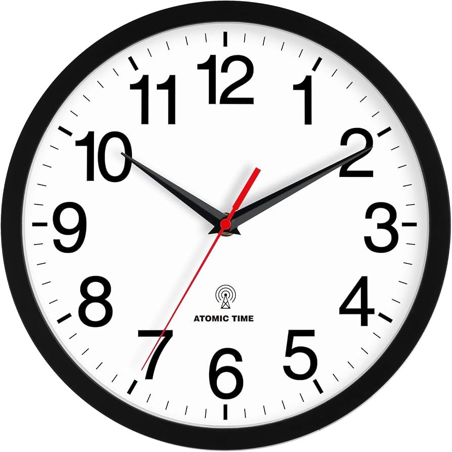 Rohioue Atomic Wall Clock, Modern 10 Inch Battery Operated Wall Clocks, Analog Clock for Living R... | Amazon (US)