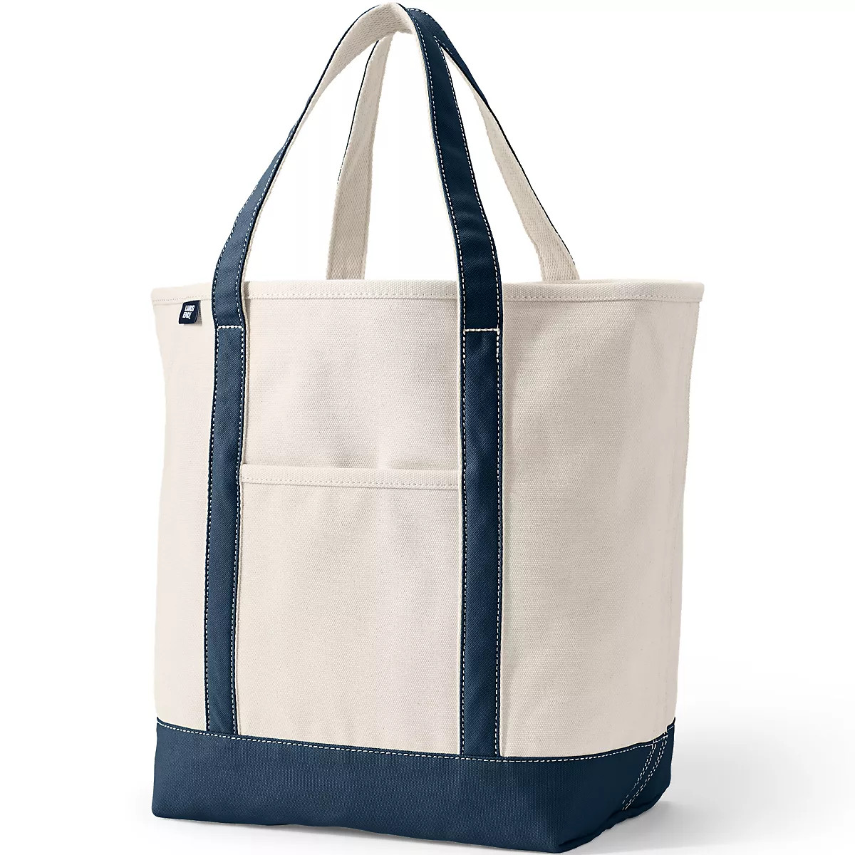 Large 5 Pocket Open Top Canvas Tote Bag | Lands' End (US)