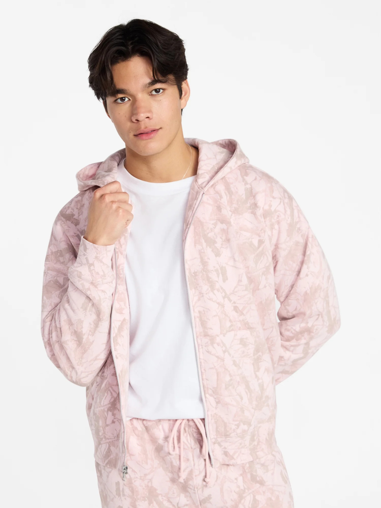 No Boundaries Zip Hoodie with Long Sleeves, Men's XS-4XLT | Walmart (US)