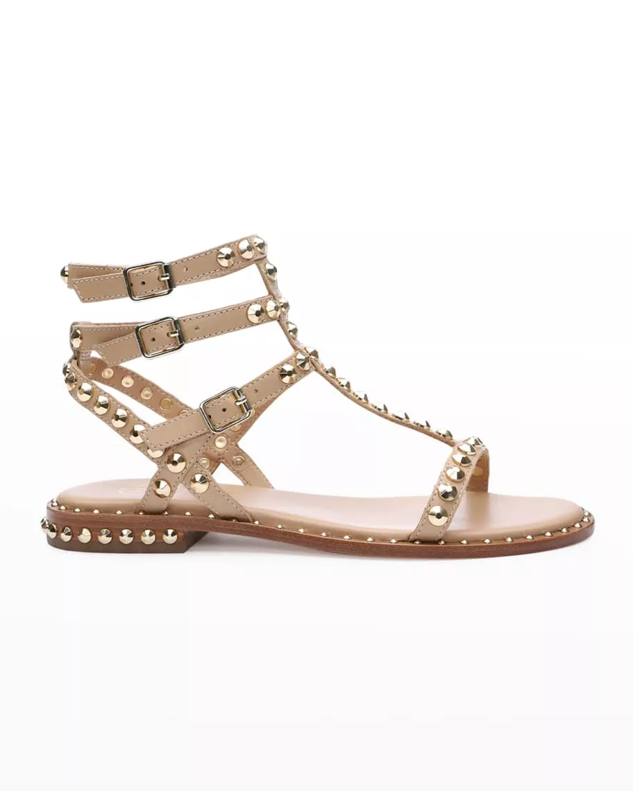 Steve Madden Women's Sunnie Double Buckle Studded Sandals