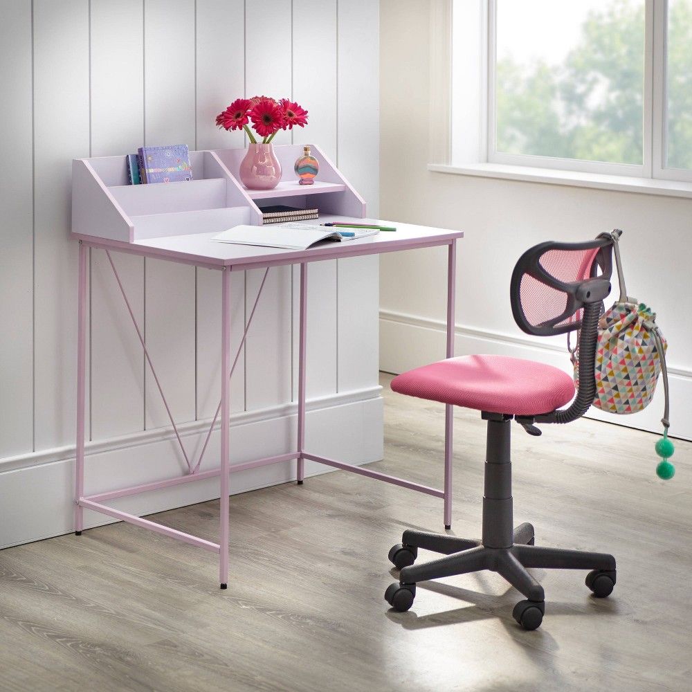 Quincy Kids' Desk and Chair Set White/Pink - Buylateral | Target