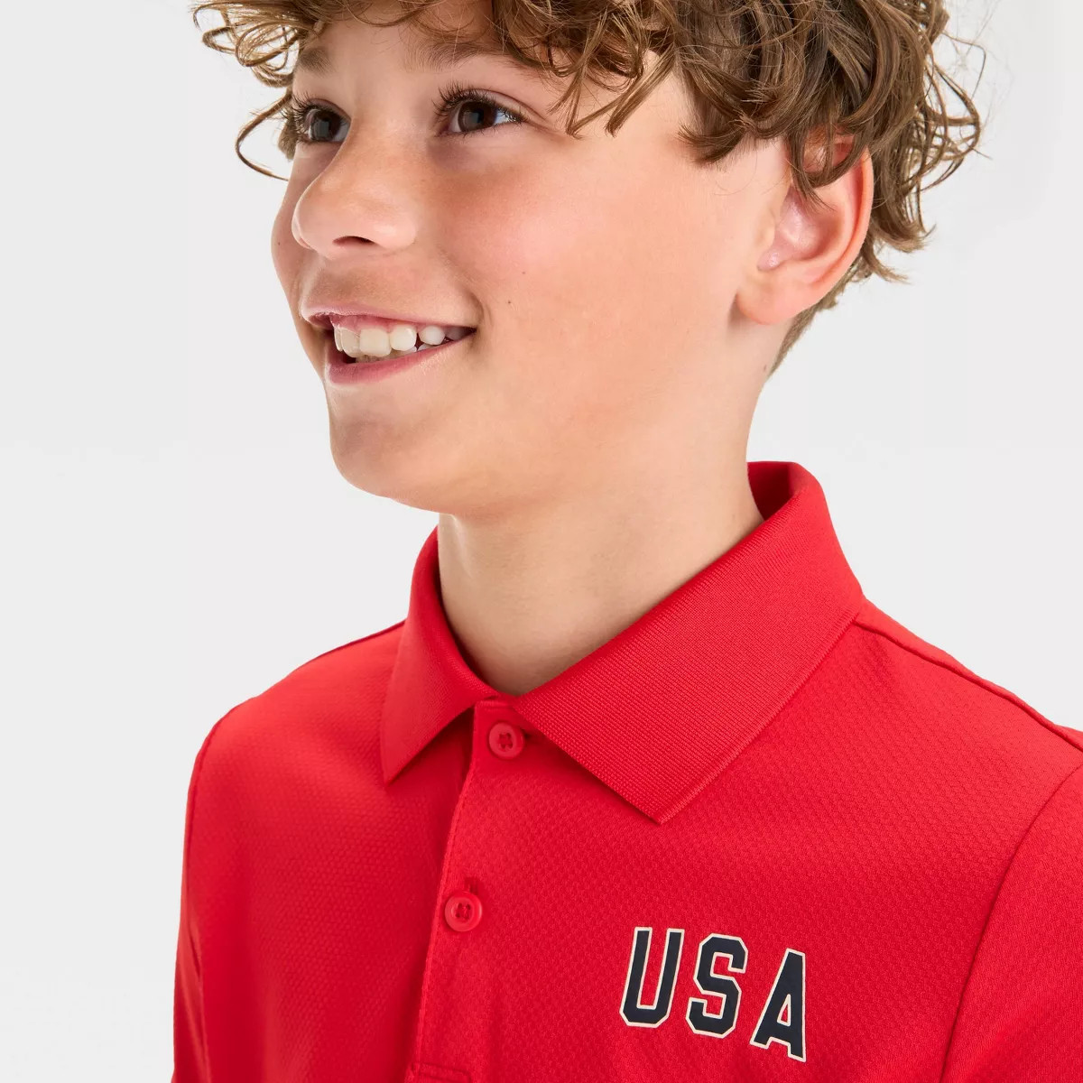 Boys' 4th of July Golf Polo Shirt - All In Motion™ | Target