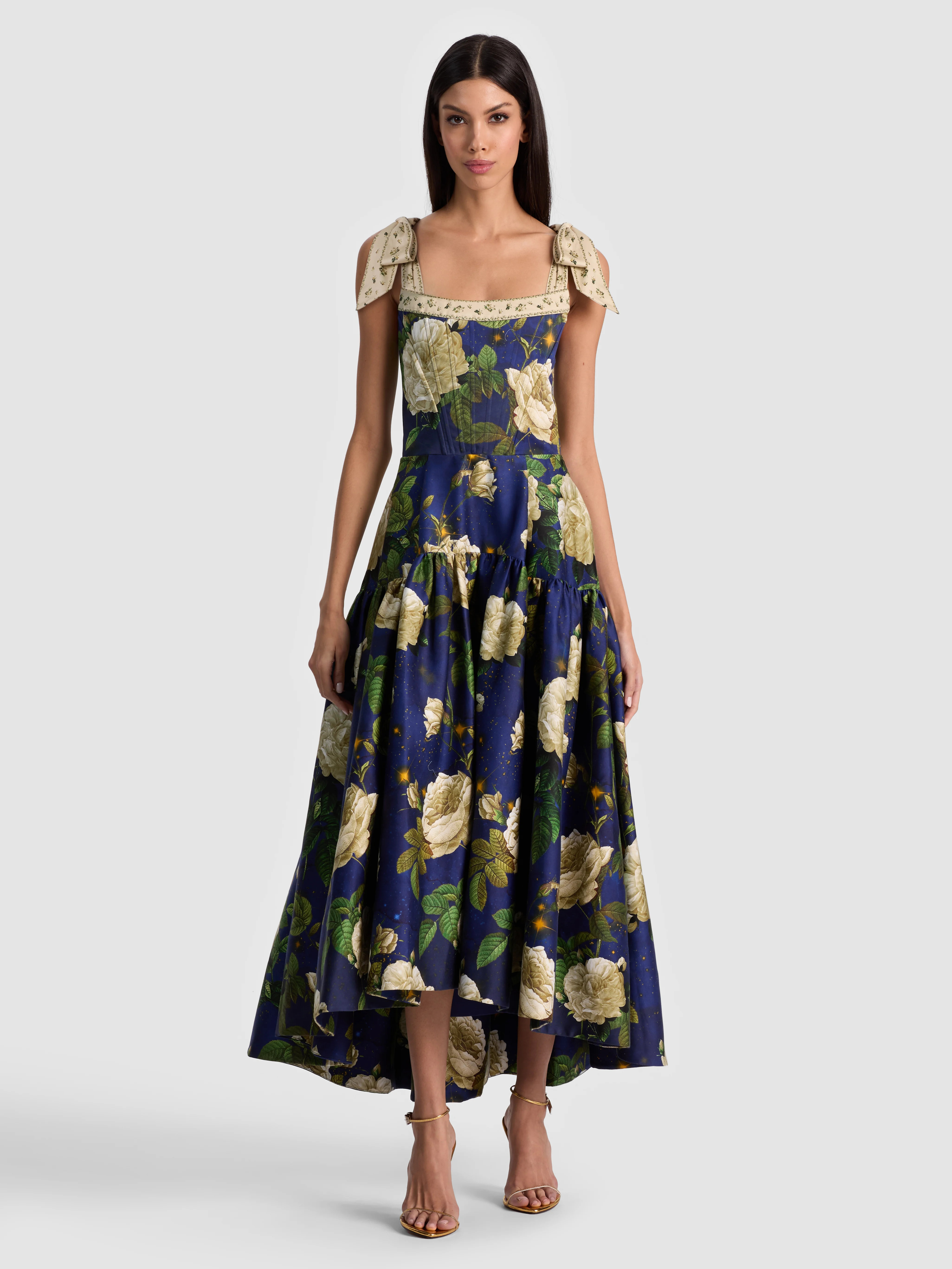 alice + olivia ROSALEE MIDI DRESS | Alice + Olivia