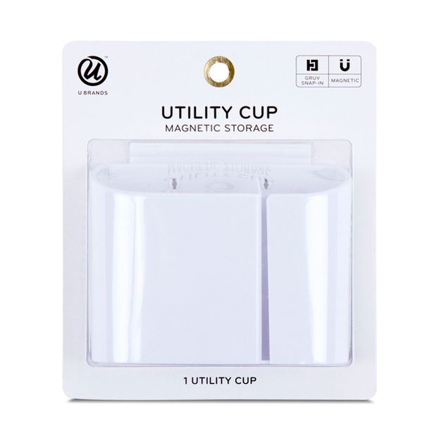 U Brands Utility Cup Magnetic Storage GRUV White | Target