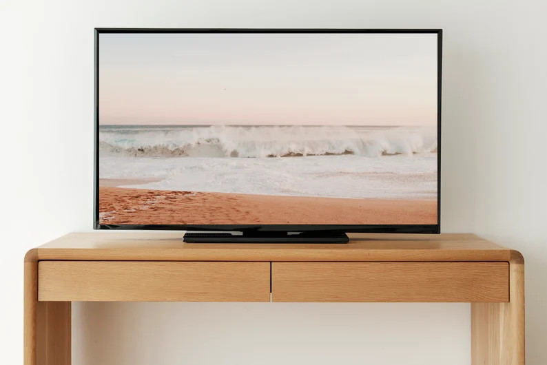 Summer Frame TV Art | Beach Sunset Digital Art | California Art for Frame TV | Coastal TV Art | B... | Etsy (US)