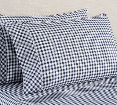 Gingham Check Organic Cotton Sheet Set | Pottery Barn (US)