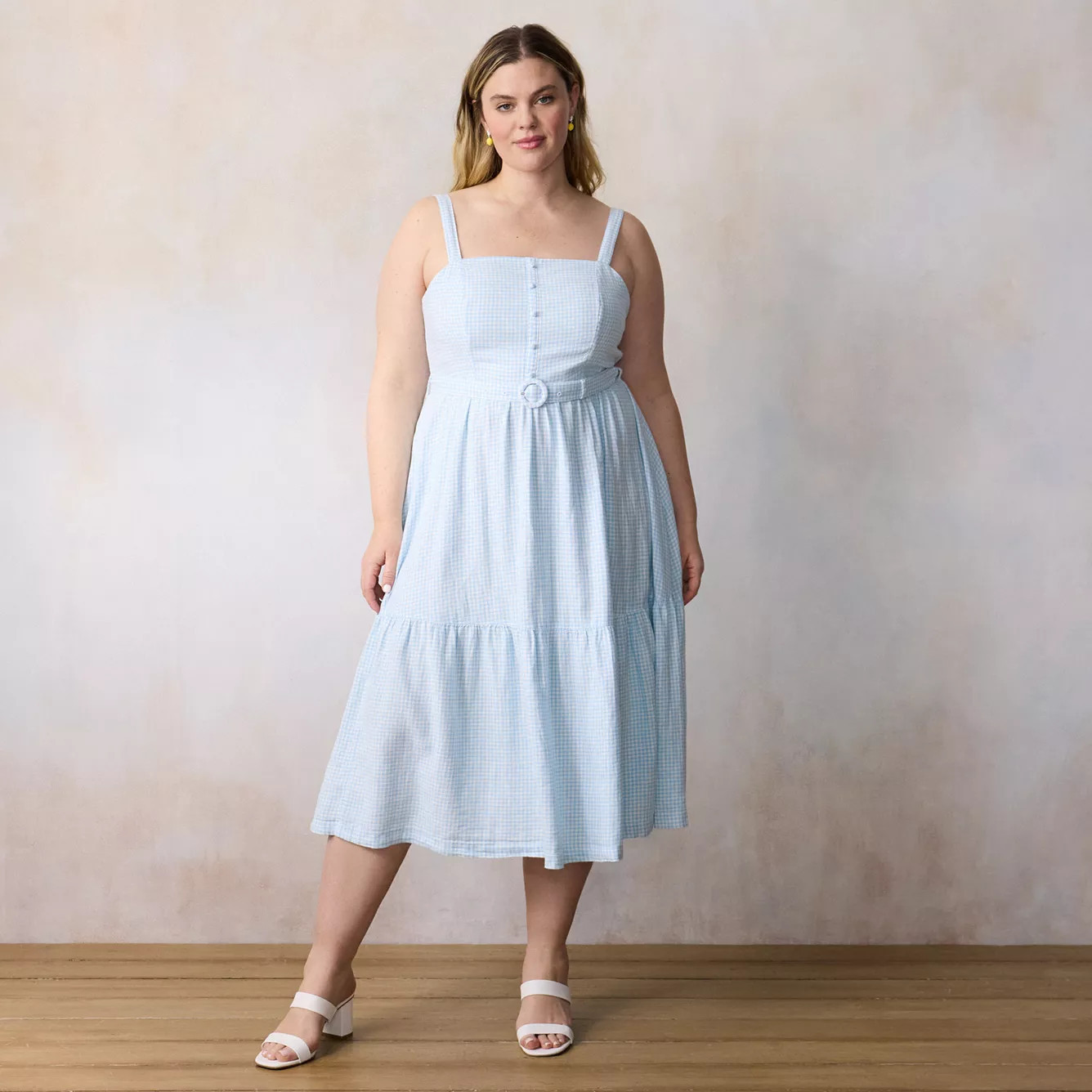 Plus Size LC Lauren Conrad Sleeveless Tiered Midi Dress | Kohl's