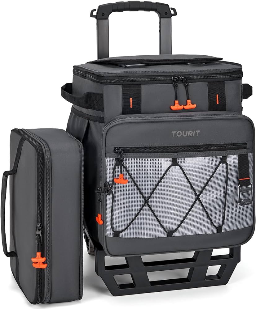 TOURIT 75 Can Rolling Cooler Detachable Double Deck Beach Cooler with Wheels Collapsible for Outd... | Amazon (US)