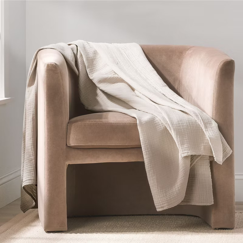 Nate Home by Nate Berkus Washed Gauze Cotton Throw Blanket | Target
