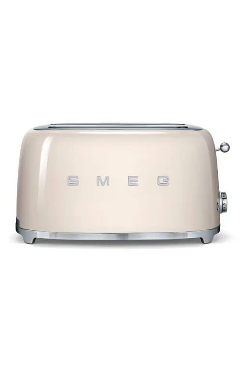 smeg 50s Retro Style Four-Slice Toaster in Cream at Nordstrom | Nordstrom