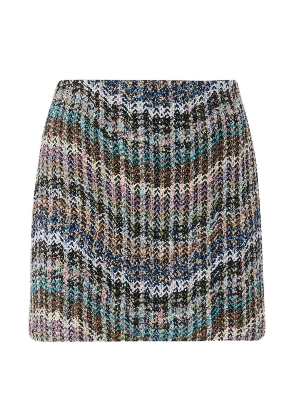 Missoni Sequin Chevron Mini Skirt — Multicolor - 40 | Italist Inc.