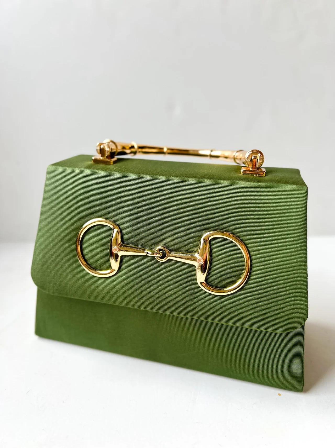 Lulu Small Green Handbag with Gold Handle | Lisi Lerch | Lisi Lerch Inc