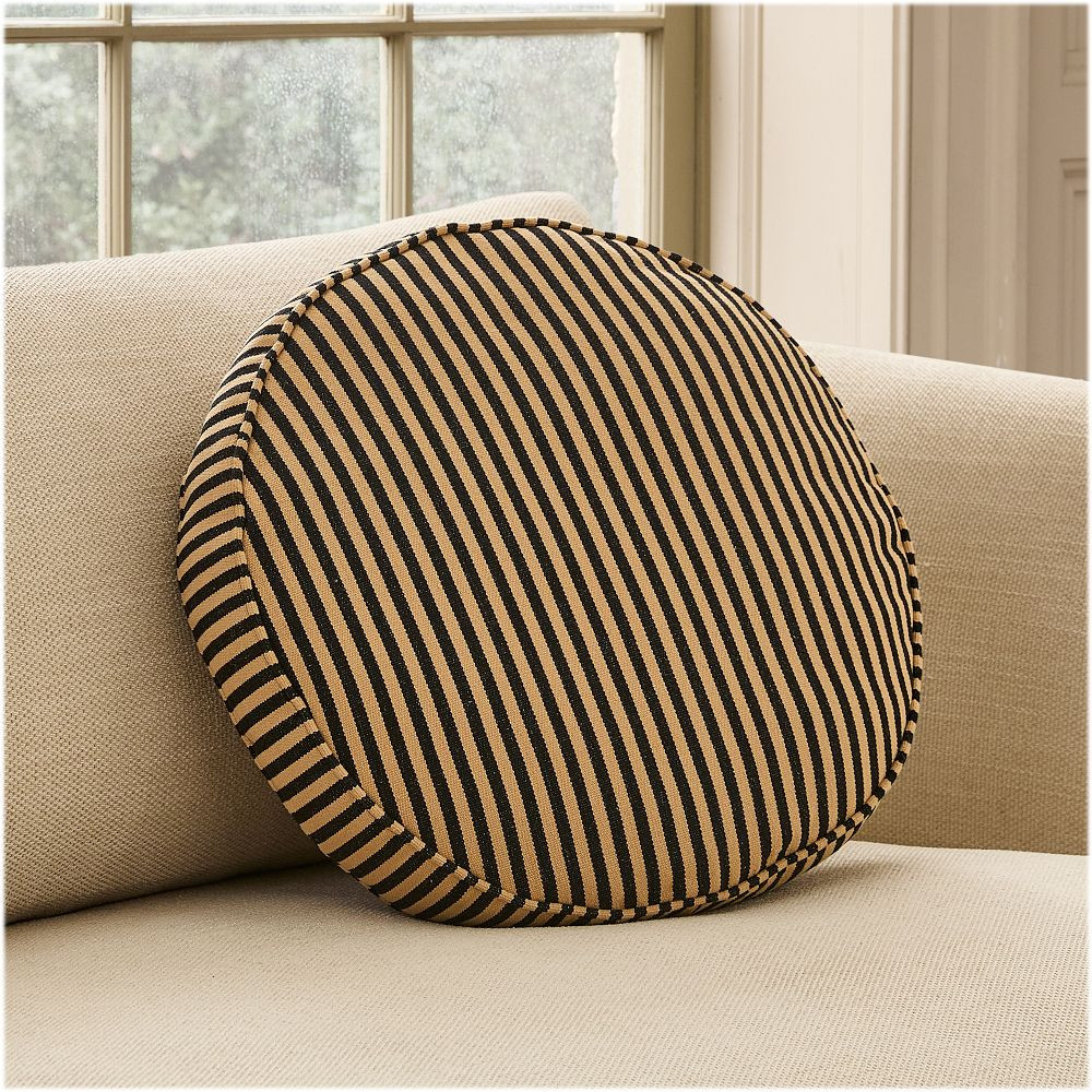 Pierce &amp; Ward Round Stripe Pillow | West Elm (US)
