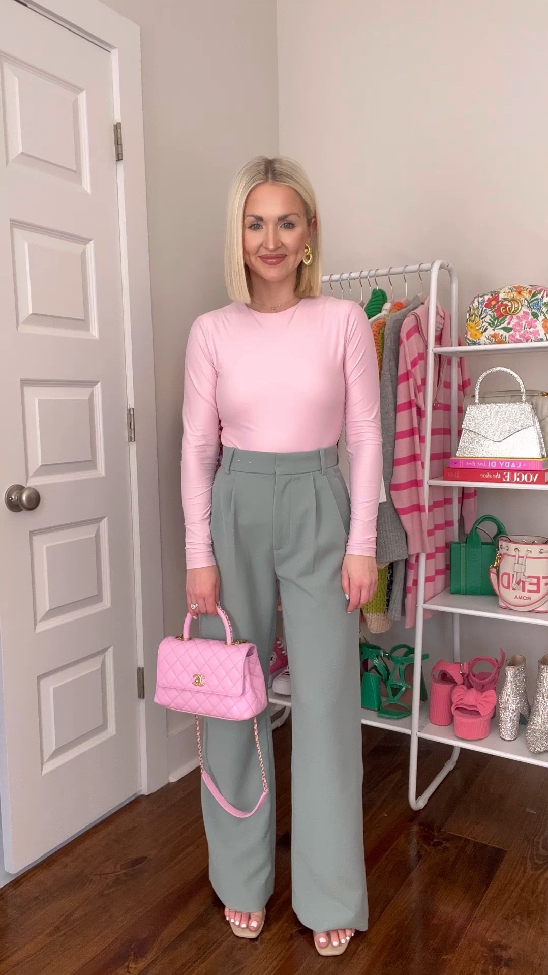 15% off + extra 15% off with code AFCHAMP 
Sloane tailored pant (size 24 reg) / long sleeve pink bodysuit (sized up to small) / soft matte bodysuit 

#LTKSeasonal #LTKSpringSale #LTKsalealert