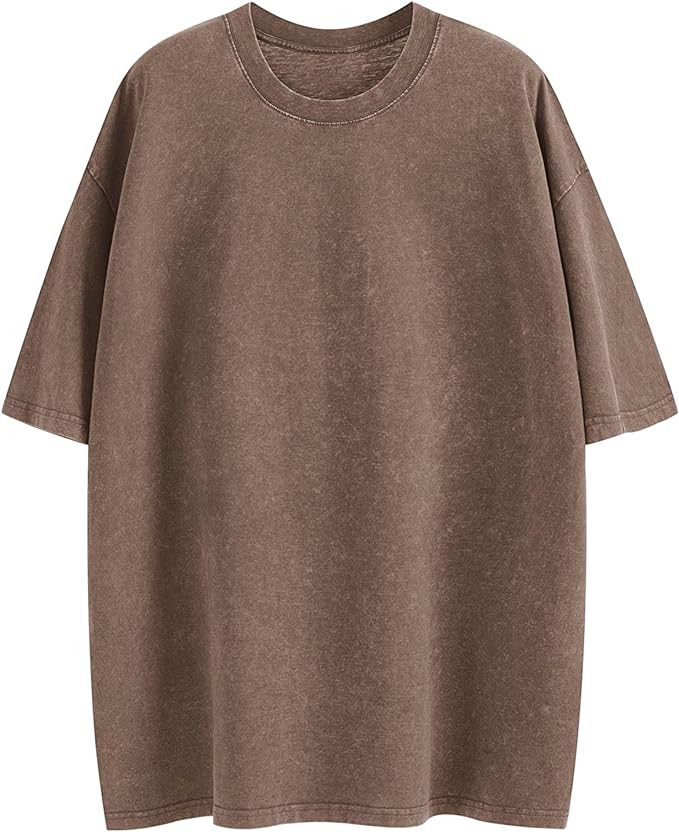 Oversized T Shirts for Women Vintage Basic Boyfriend Tees Loose Fit Baggy Grunge Shirts Acid Wash... | Amazon (US)