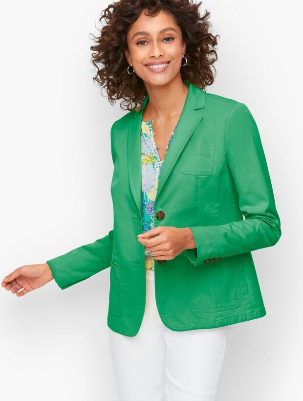 Casual Cotton Blazer | Talbots