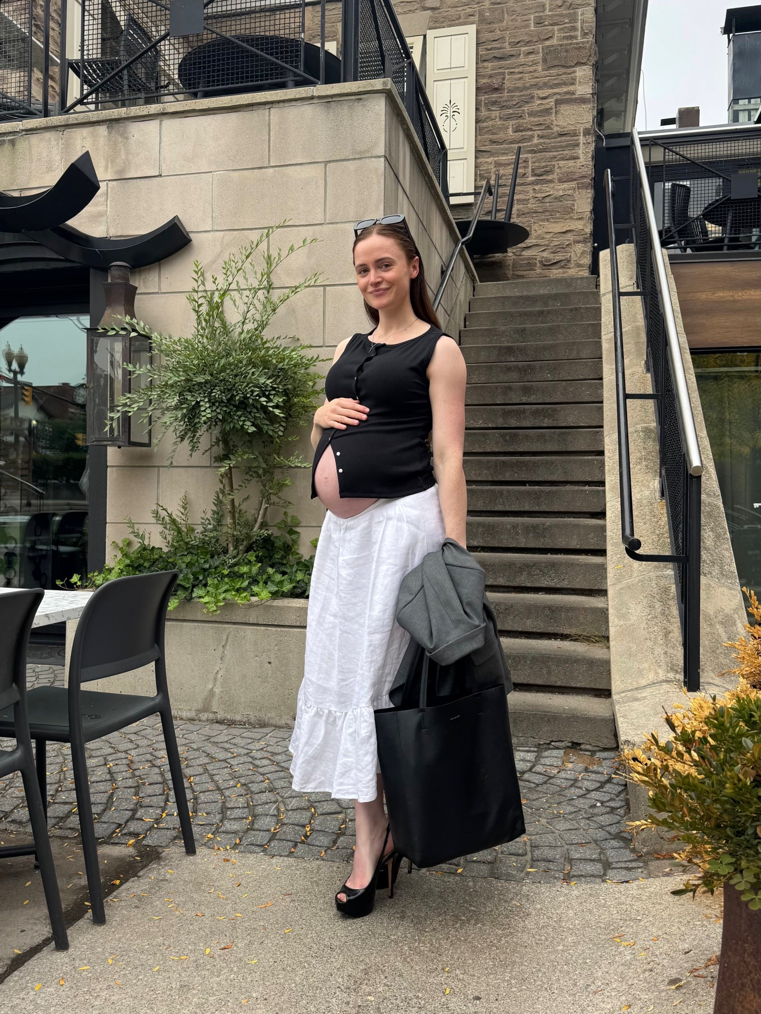 Preggy work fit ✨🤰 LOVE that I can wear all of these pieces during pregnancy + once I have baby. Some of these are older, so linked as similar as I could find! 

#LTKBump #LTKFallSale #LTKWorkwear
