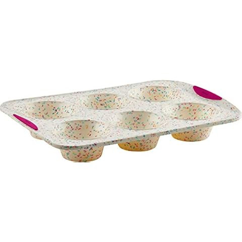 Trudeau - 5118553 Trudeau Structured Silicone Muffin Pan, 12 Cup, Confetti/Fuschia | Amazon (US)