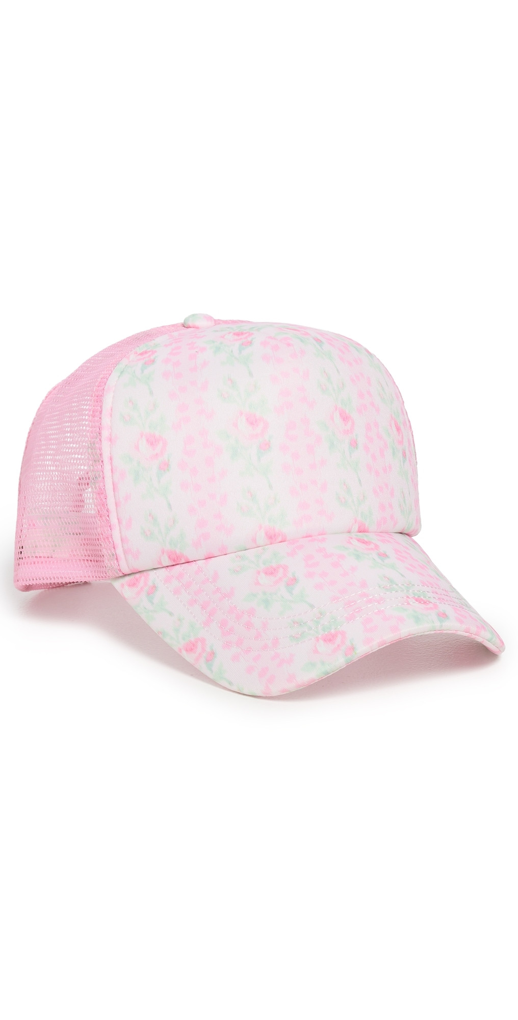 LoveShackFancy Joni Trucker Hat STRAWBERRY MACAROON One Size | Shopbop