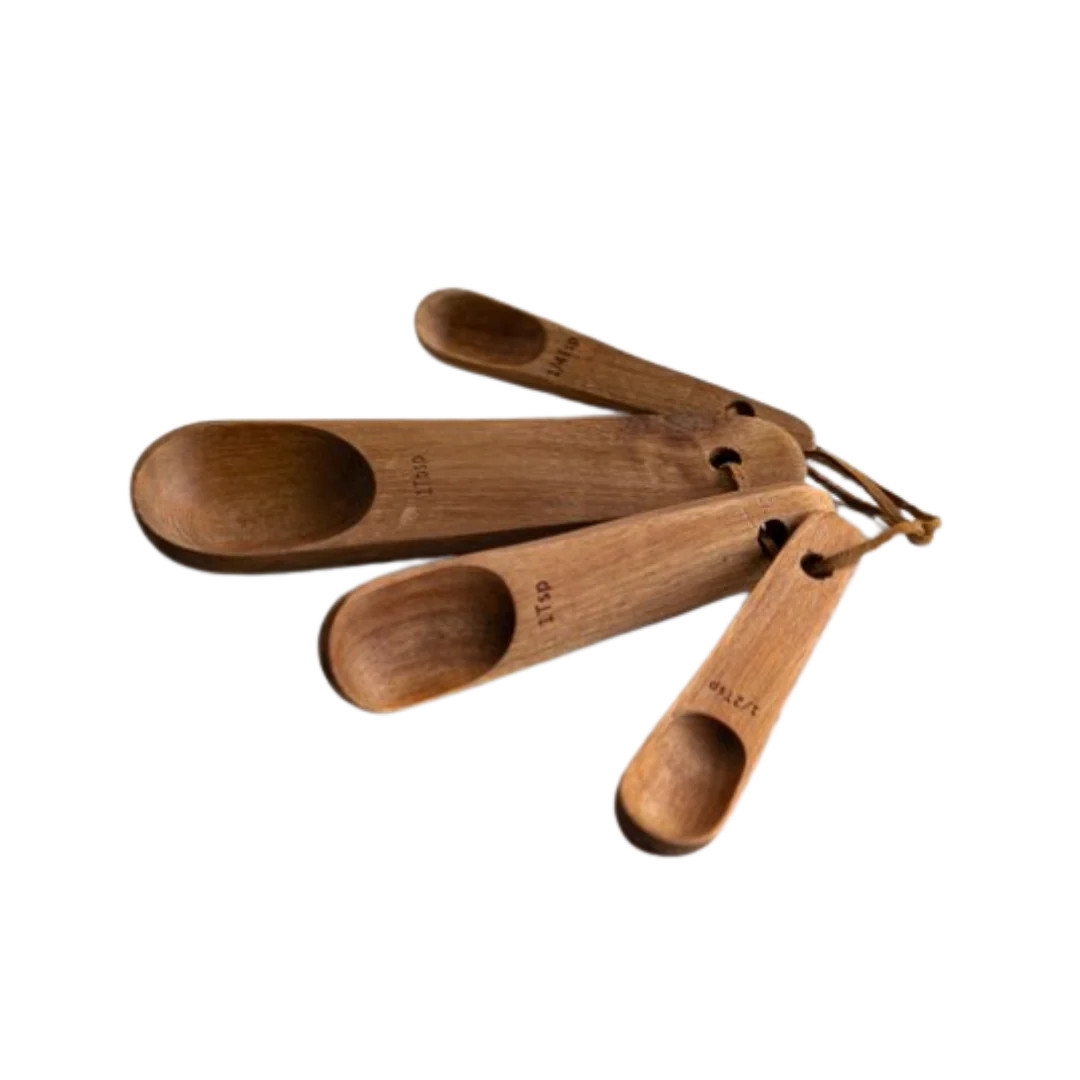 Acacia Wooden Measuring Spoons | By Luxe B Co. | luxe bCO