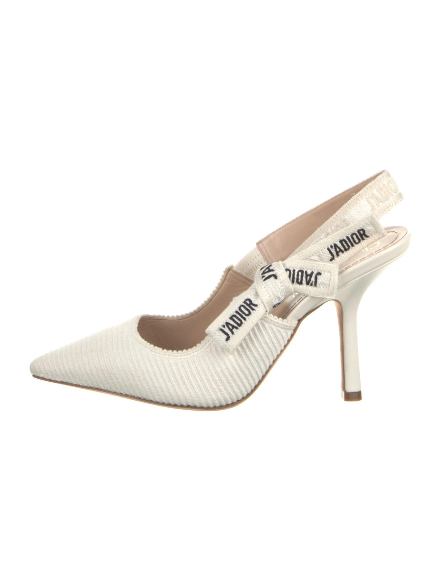 Printed Bow Accents Slingback Pumps | The RealReal