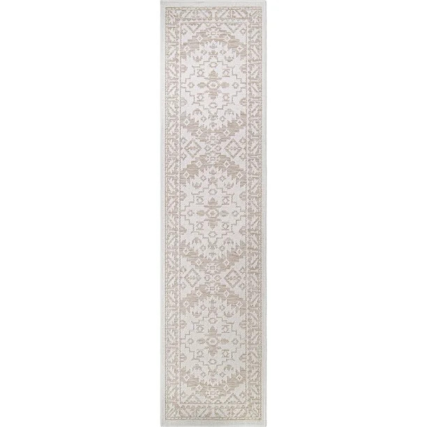 My Texas House Western Tide Reversible Indoor/ Outdoor Area Rug, Natural Driftwood, 2' x 8' Runne... | Walmart (US)