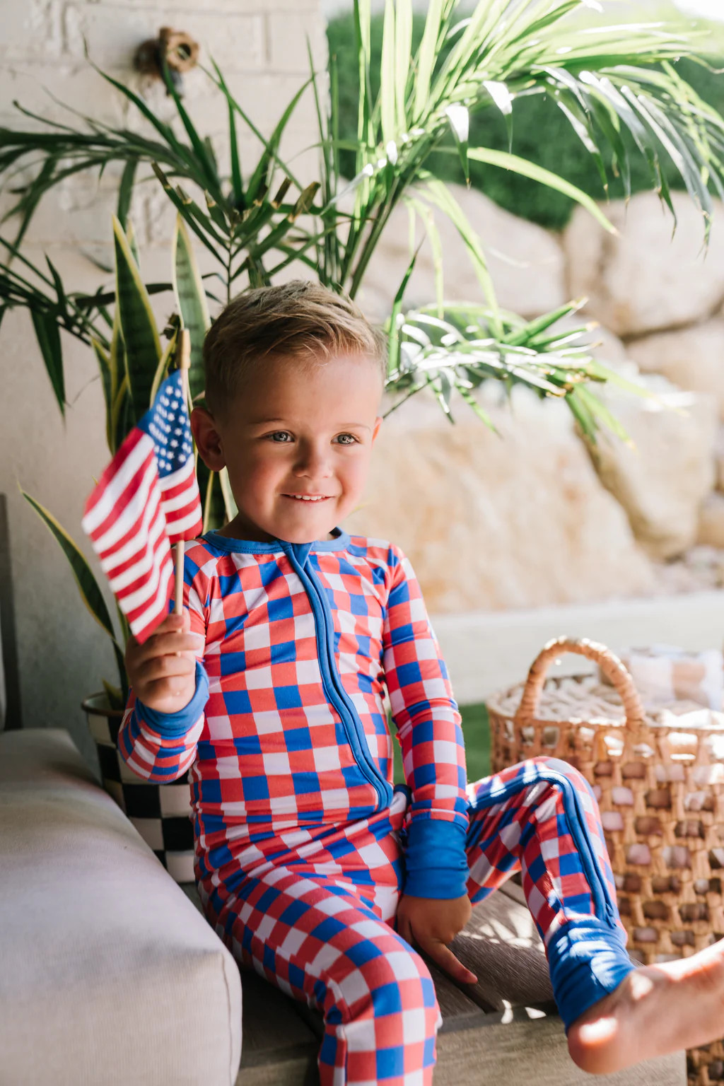 RED, WHITE & TRUMAN DREAM ROMPER | Dream Big Little Co.