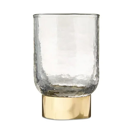 Hammered Glass with Gold Base Christmas Decoration, 5.5", by My Texas House | Walmart (US)
